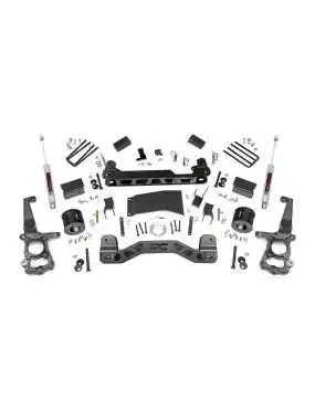 4" Rough Country Suspension Lift Kit - Ford F150 4WD 15-18