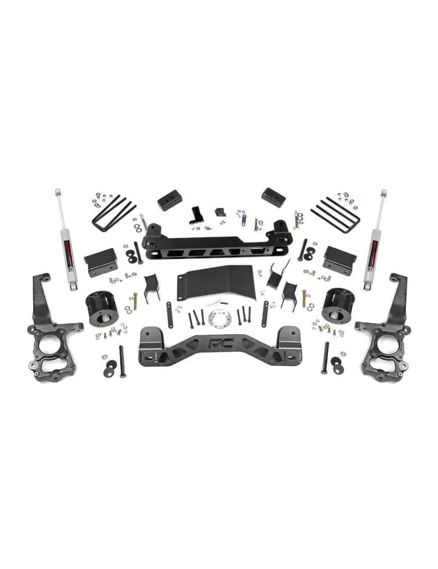 4" Rough Country Suspension Lift Kit - Ford F150 4WD 15-18