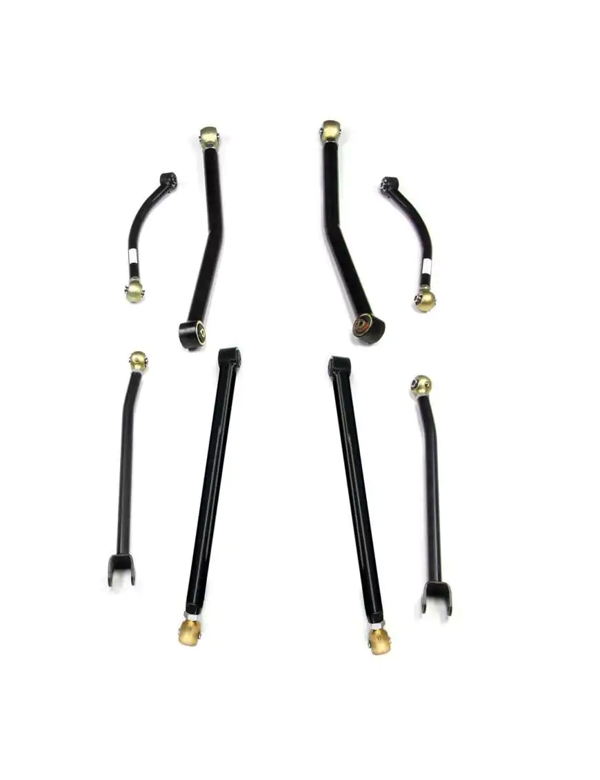 Complete set of 8 adjustable Long FlexArm Lift sway bars 2.5"-3" Teraflex Jeep Wrangler JK 2/4 Door