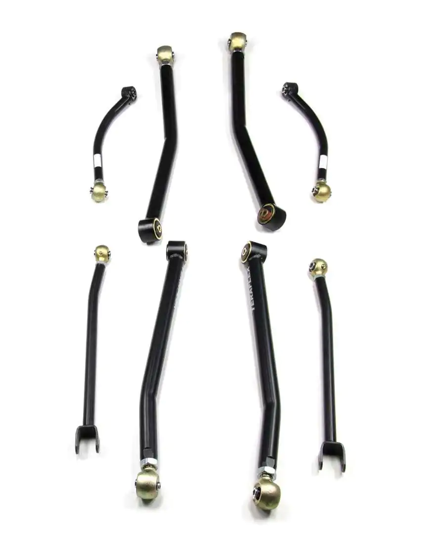 Complete set of 8 adjustable Long FlexArm Lift 4"-6" Teraflex sway bars for Jeep Wrangler JK 2/4 Door