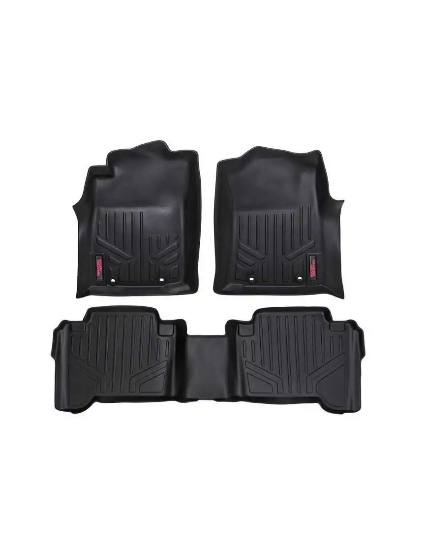 Rubber Floor Mats Rough Country Toyota Tacoma 12-15