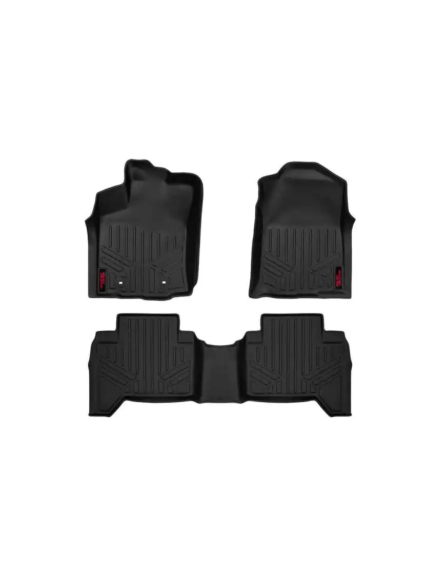 Rubber Floor Mats Rough Country Toyota Tacoma 16-18