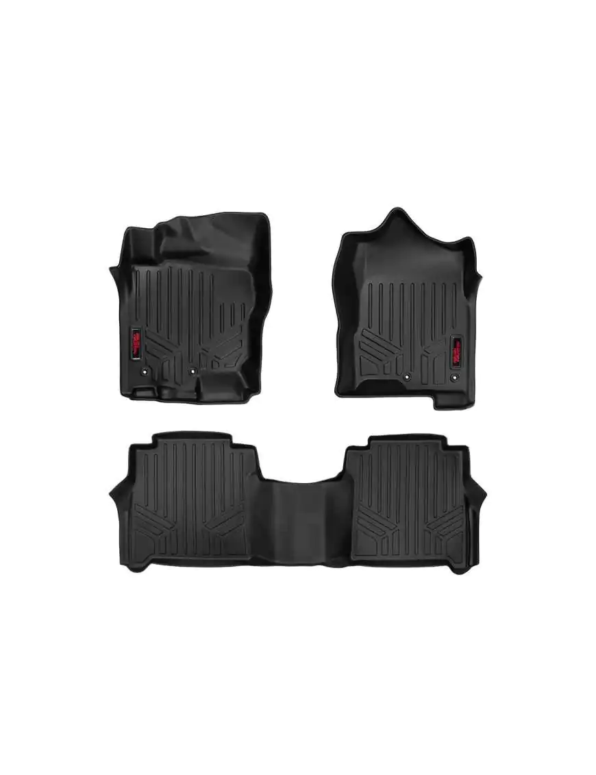 Rubber Floor Mats Rough Country Nissan Titan/Titan XD 2017