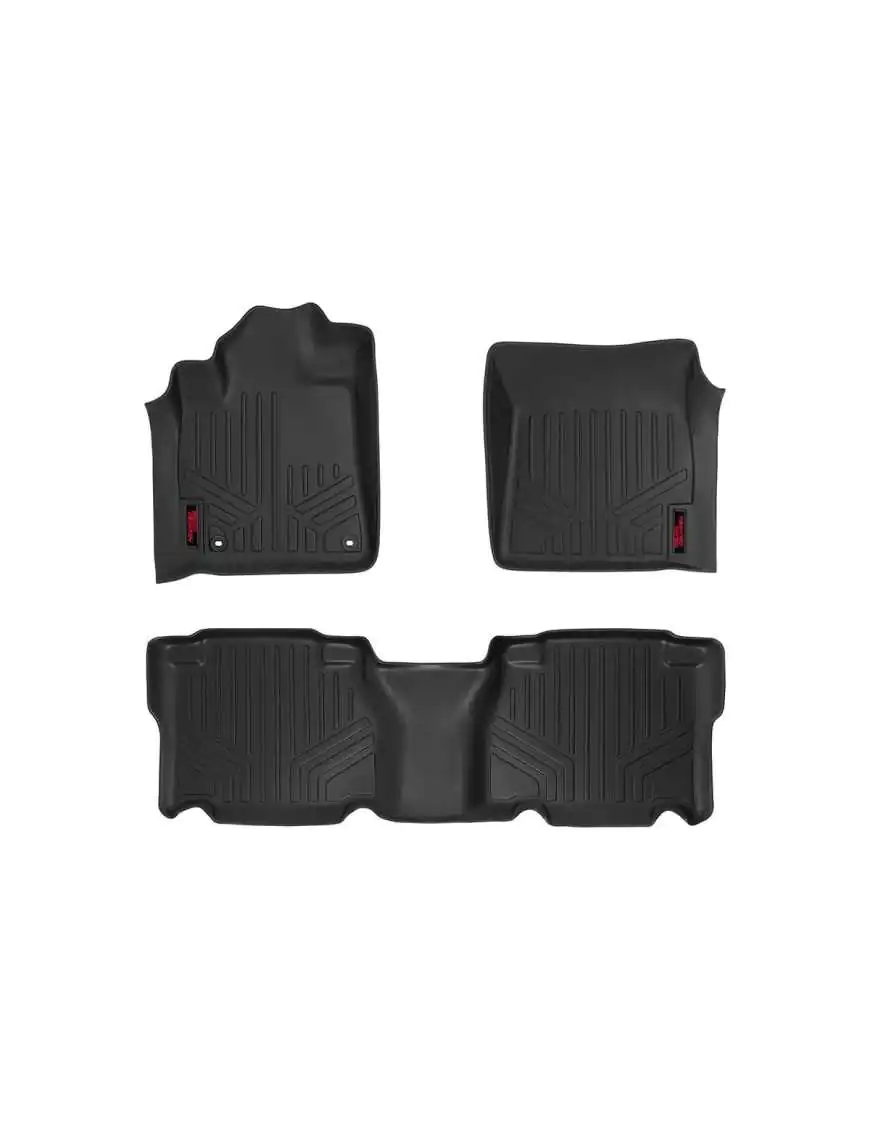 Rubber Floor Mats Rough Country - Toyota Tundra 12-13 Crew Max