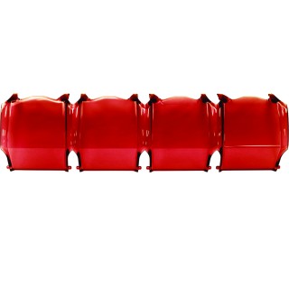 Pokrywa Czerwona 10" Lamp Adapt Rigid