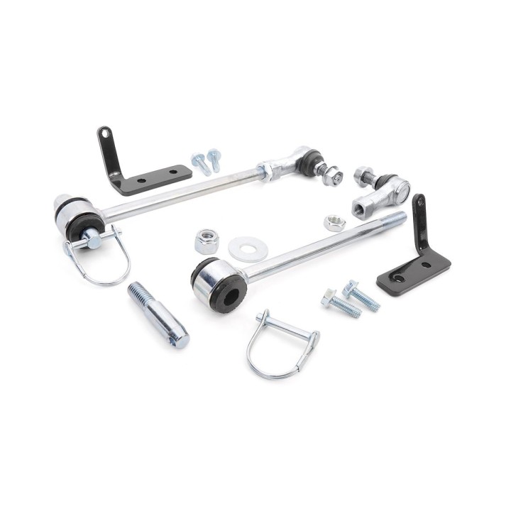 Łączniki stabilizatora przednie rozpinane Rough Country - Lift 2,5" - Jeep Wrangler JK
