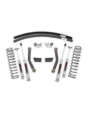 3" Lift Suspension Kit with N3 Rough Country Shocks - Jeep Cherokee XJ 84-01