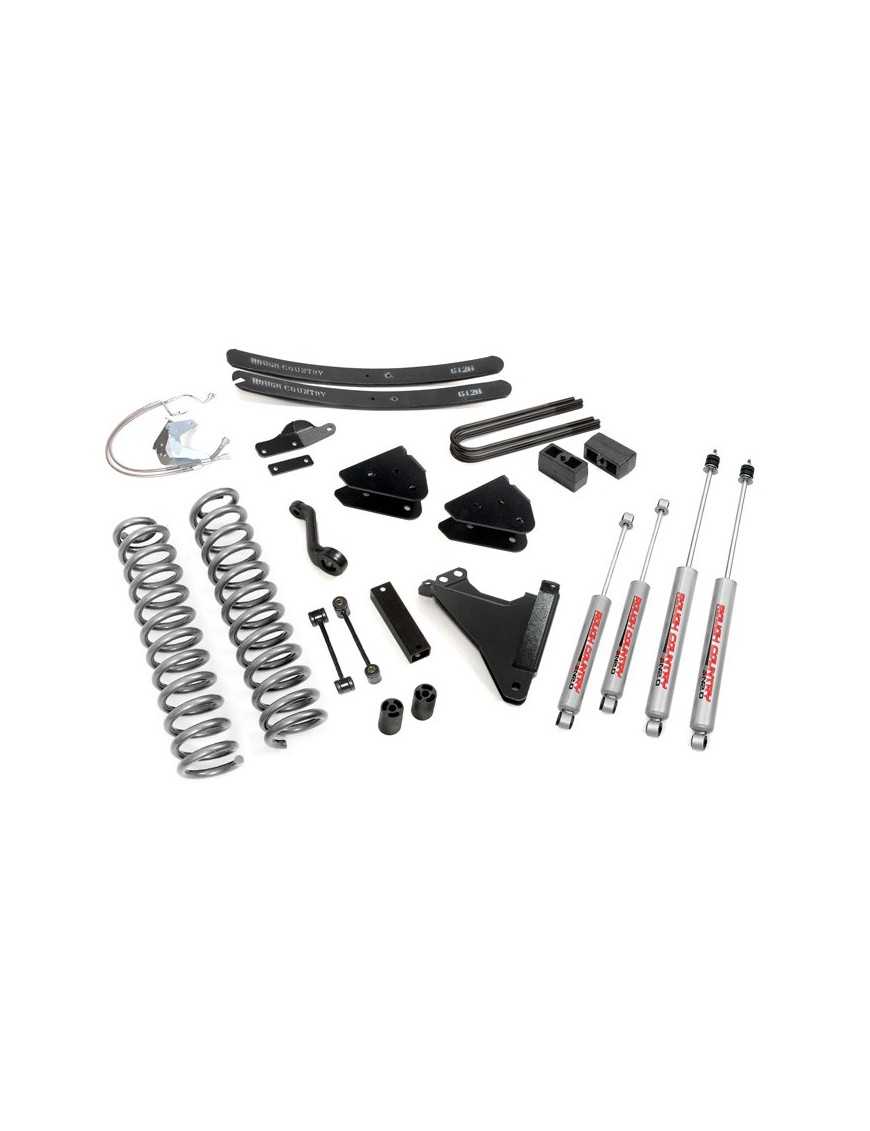 6" Rough Country Lift Kit - Ford F250 4WD 08-10