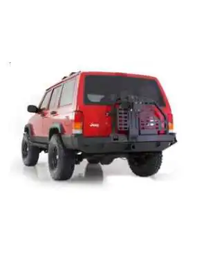 Rear Steel Bumper Smittybilt XRC Spare Wheel Hi-Lift Mounting - Jeep Cherokee XJ