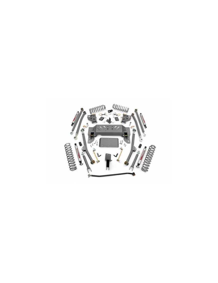 4" Long Arm Rough Country Lift Kit zawieszenie - Jeep Cherokee ZJ