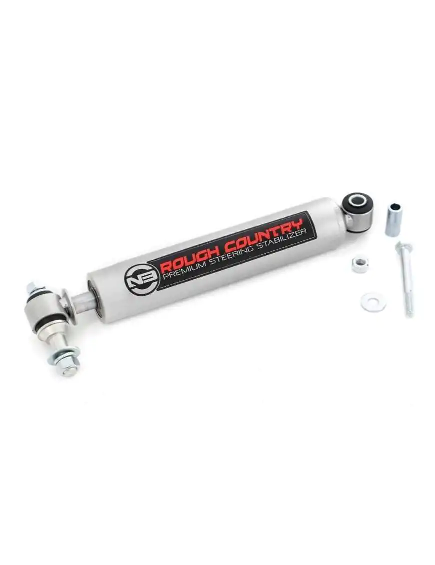 Steering Stabilizer, Vibration Damper N3 - Rough Country - Jeep Cherokee XJ