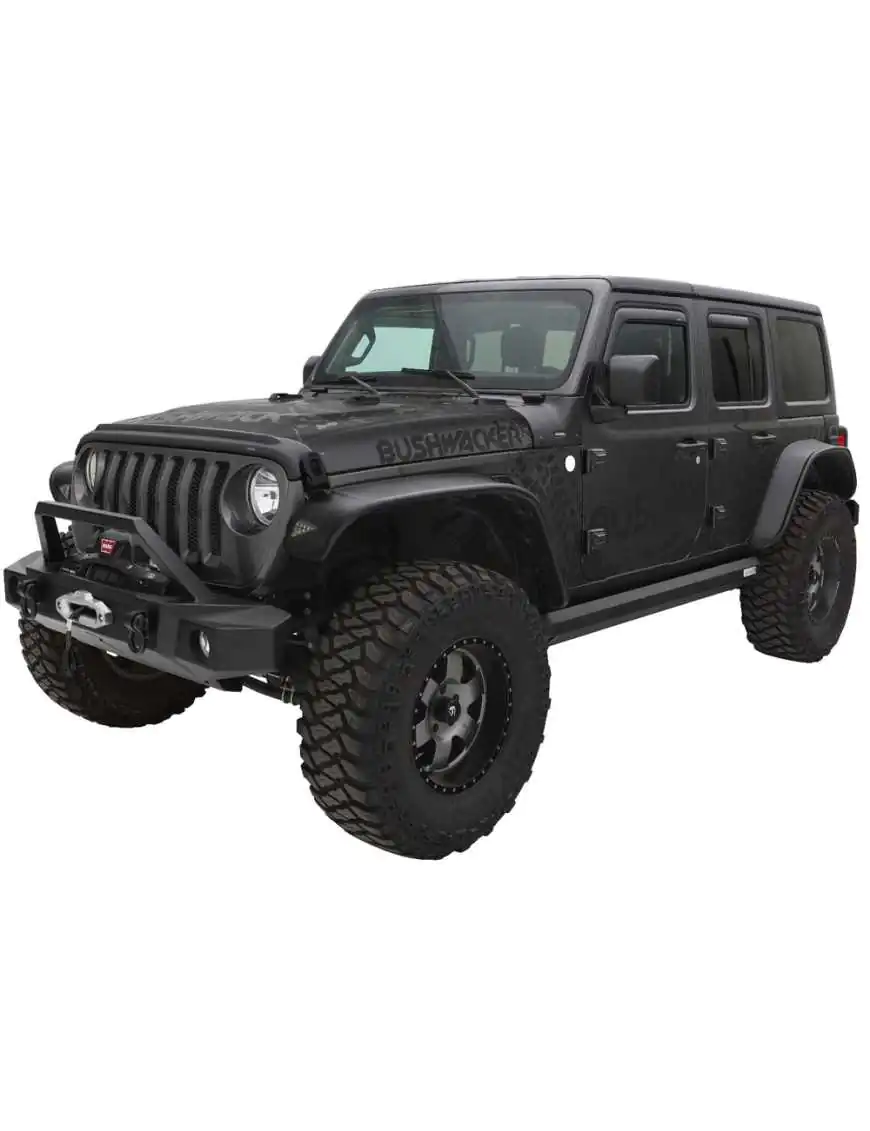 Bushwacker Flat Style Fender Flares - Jeep Wrangler JL 2/4 Door