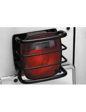 Rear Lamp Covers Smittybilt Black - Jeep Wrangler YJ