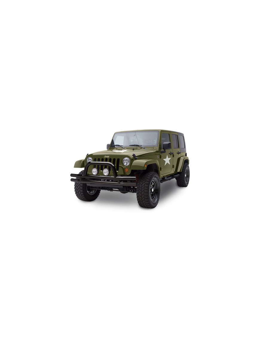 Zderzak przedni rurowy SMITTYBILT czarny połysk - Jeep Wrangler JK