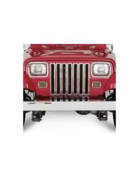 Chrome Grill Inserts Smittybilt - Jeep Wrangler YJ