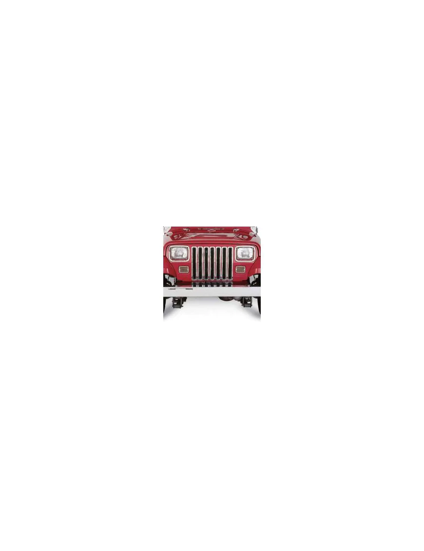 Chrome Grill Inserts Smittybilt - Jeep Wrangler YJ