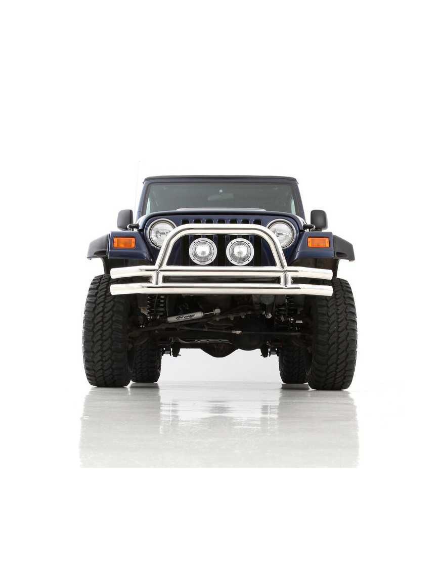Zderzak przedni rurowy SMITTYBILT stal nierdzewna - Jeep Wrangler JK