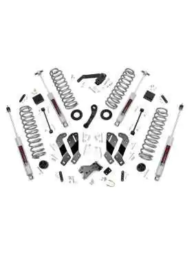 3,5" Rough Country Lift Kit z Obniżeniem Mocowania Wahaczy - Wrangler JK Unlimited 4 drzwi