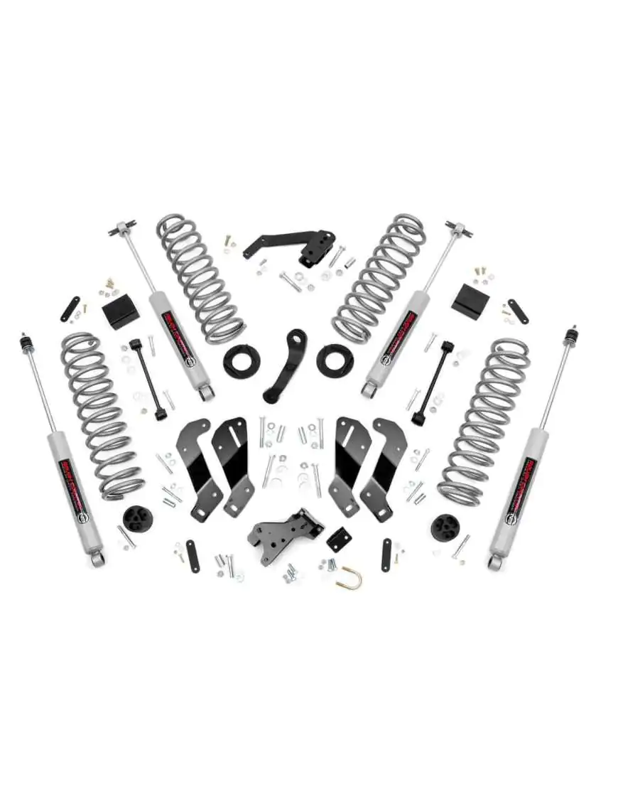 3,5" Rough Country Lift Kit z Obniżeniem Mocowania Wahaczy - Wrangler JK Unlimited 4 drzwi