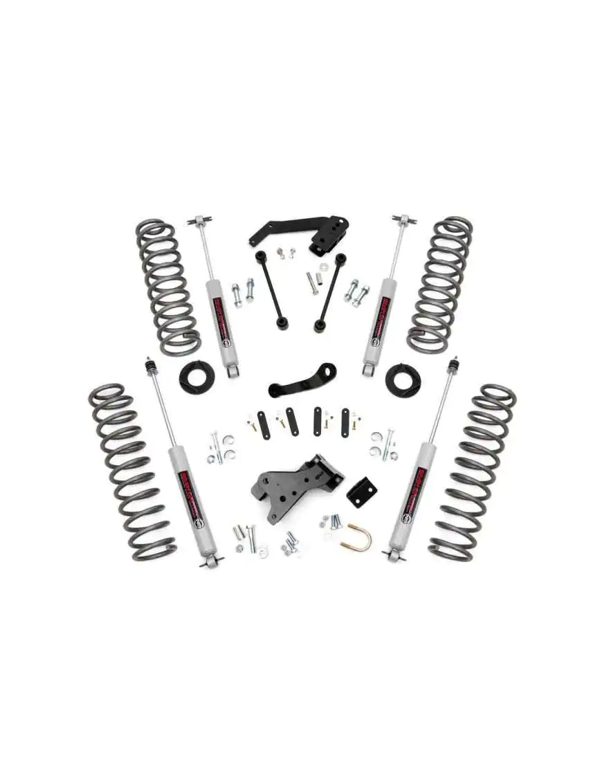 Lift Kit Zawieszenia 4" Rough Country - Jeep Wrangler JK 2 Drzwi