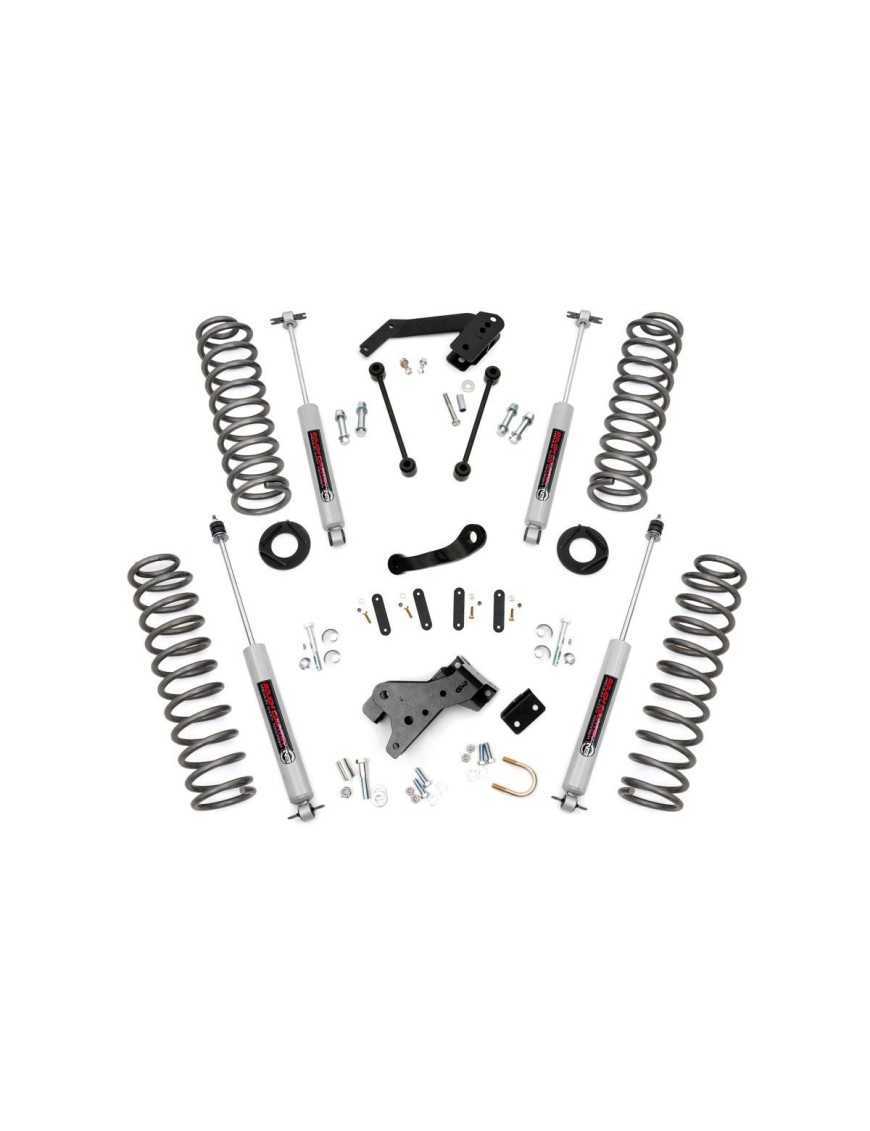 Suspension Lift Kit 4" Rough Country - Jeep Wrangler JK 2 Door