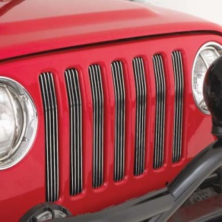 Wkładki grilla Aluminiowe Smittybilt - Jeep Wrangler TJ