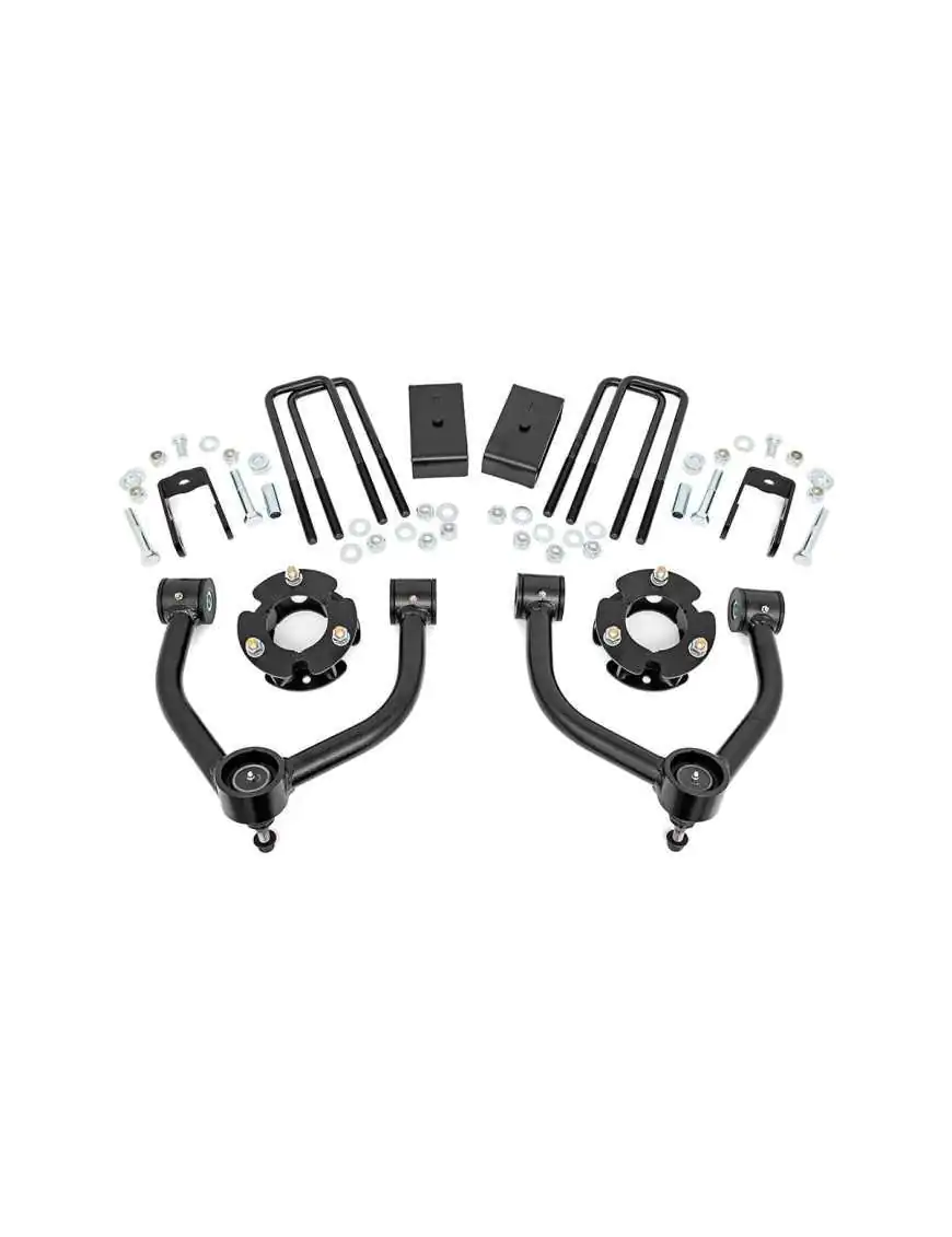 3" Rough Country Bolt-On Lift Kit Suspension - Nissan Titan XD 16-18