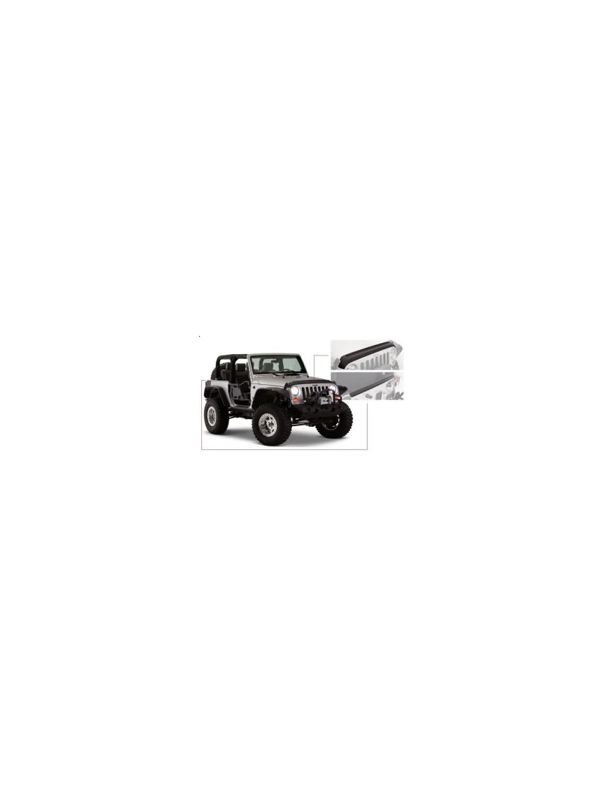 Fender Flares and Tailgate Cover BUSHWACKER - Jeep Wrangler JK