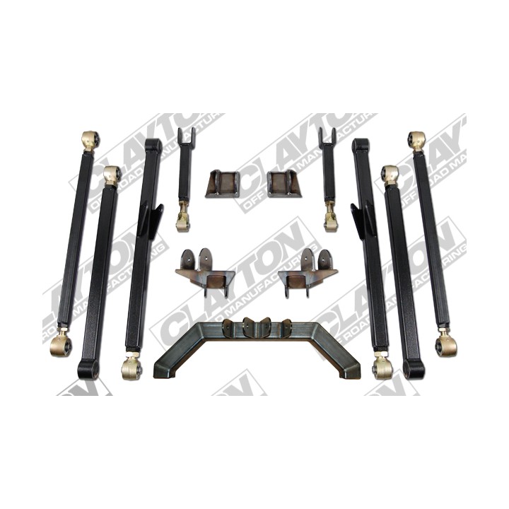 4"- 8'' Clayton Offroad Long Arm Upgrade Lift Kit - Jeep Wrangler LJ