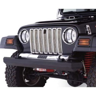 Wkładki grilla chromowane Aluminiowe Smittybilt - Jeep Wrangler TJ