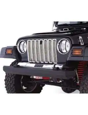 Chrome Aluminum Grill Inserts Smittybilt - Jeep Wrangler TJ