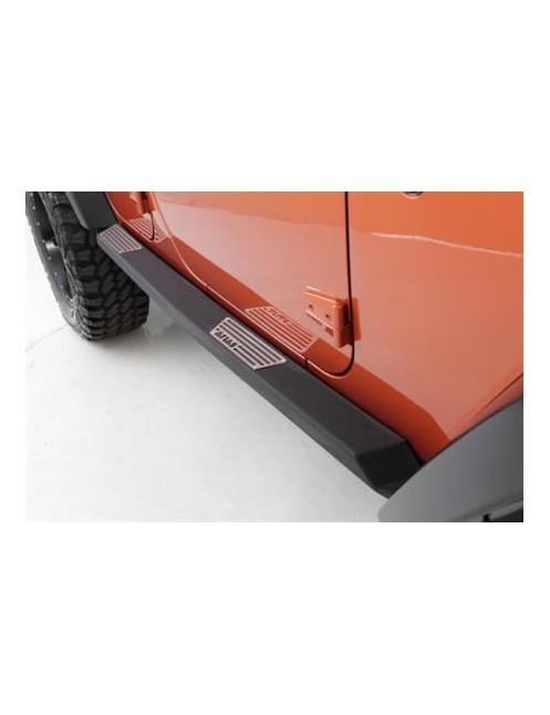 Progi, stopnie stalowe SMITTYBILT Atlas - Jeep Wrangler JK 4 drzwi 07-16
