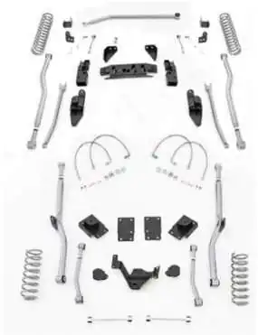 3,5" Extreme Duty Long Arm Lift Kit 4 Link Przód / Radius Tył RUBICON EXPRESS - Jeep Wrangler JK 4 drzwi