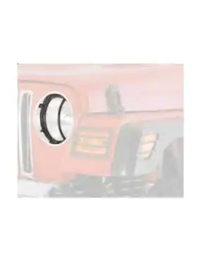 Front Headlight Covers Black Smittybilt - Jeep Wrangler TJ