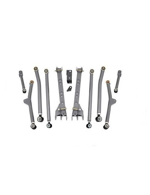 4" - 6'' Long Arm Rough Country Upgrade Lift Kit - Jeep Wrangler TJ