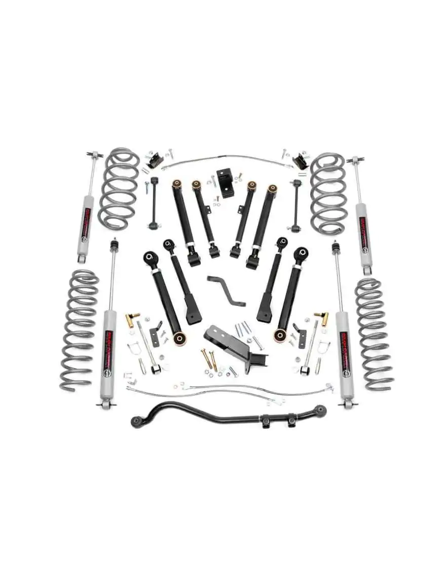 4" Rough Country X-Series Lift Kit - Jeep Wrangler TJ