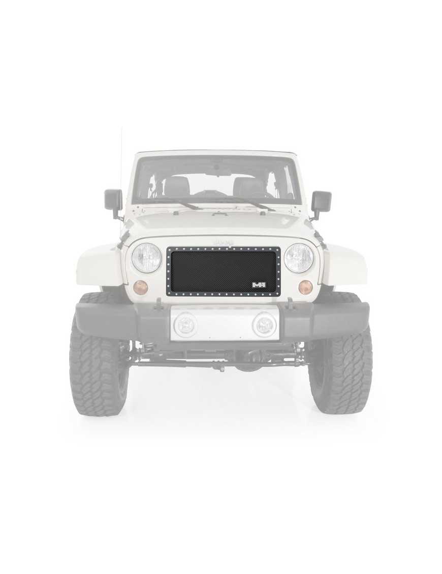 Front Grill Cover M1 SMITTYBILT - Jeep Wrangler JK