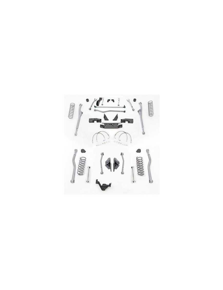 4.5" Extreme Duty Long Arm Lift Kit Front Radius / 4 Link Rear RUBICON EXPRESS - Jeep Wrangler JK 2-Door