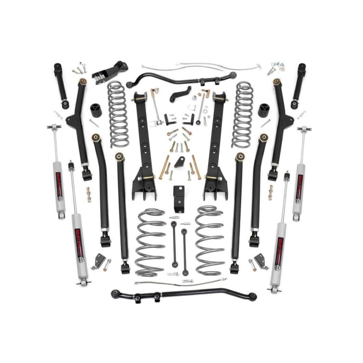 4" Long Arm Rough Country Lift Kit - Jeep Wrangler TJ