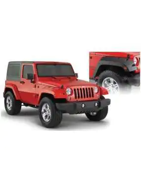 Fender Flares, BUSHWACKER Pocket Style front, standard width - Jeep Wrangler JK