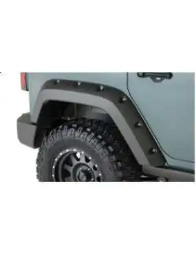 Fender Flares, BUSHWACKER Pocket Style rear, standard width - Jeep Wrangler JK 4 door