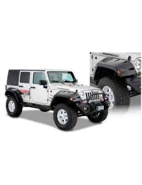 Rear Fender Flares BUSHWACKER Pocket Style - Jeep Wrangler JK 4 door