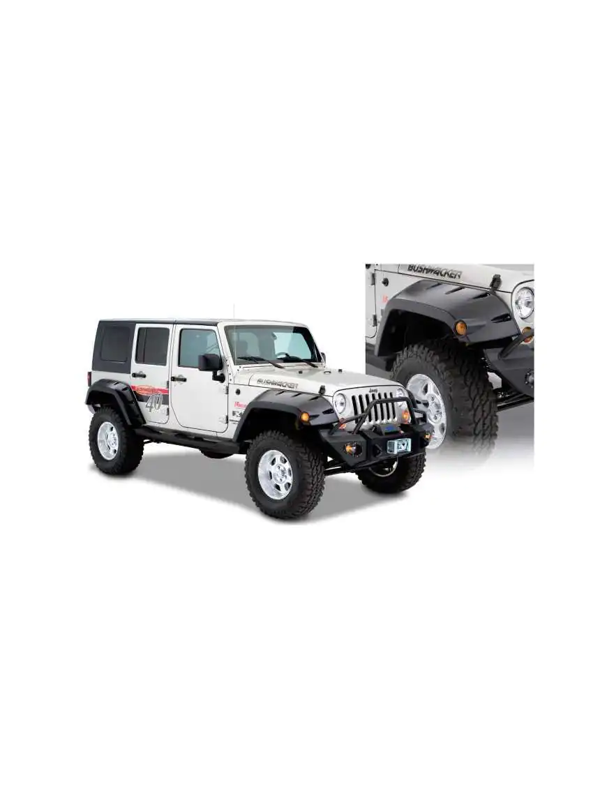 Rear Fender Flares BUSHWACKER Pocket Style - Jeep Wrangler JK 4 door