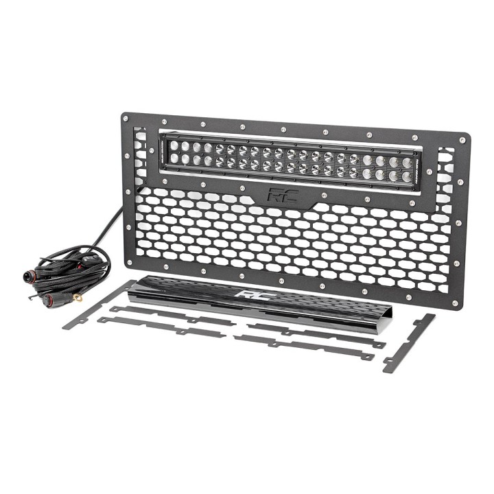 Grill z Podwójną Listwą LED 50cm Rough Country - Jeep Wrangler JK