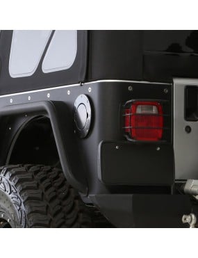 Klapka wlewu paliwa czarna Smittybilt - Jeep Wrangler TJ