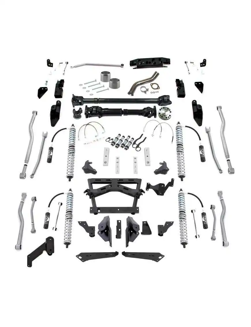 Extreme-Duty 4-Link Long Arm Coil-over Kit Front/Rear Drive Shaft Bump Stops RUBICON EXPRESS - Jeep Wrangler JK 4-door