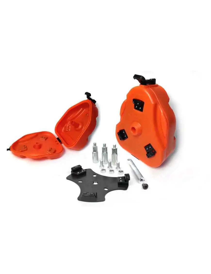 Storage Container for Accessories Cam Can Orange with Single Handle DAYSTAR