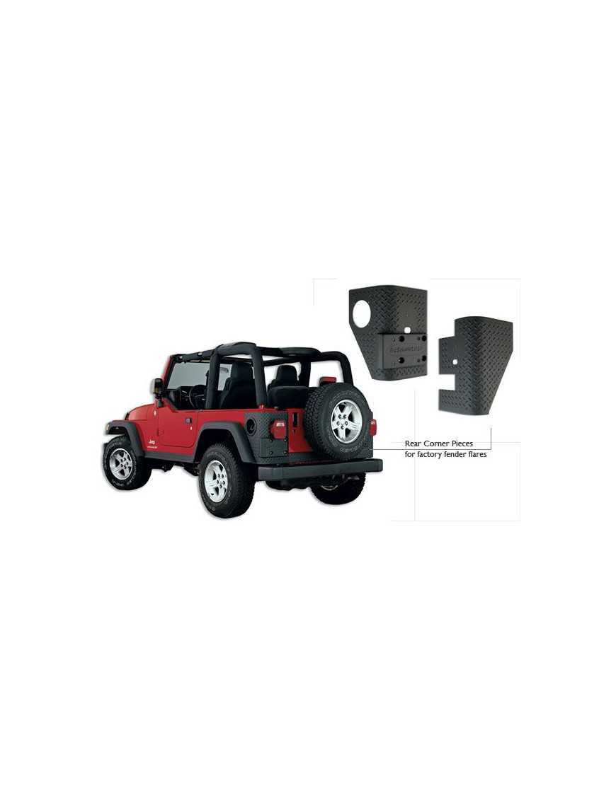 Rear Corner Guards BUSHWACKER - Jeep Wrangler TJ