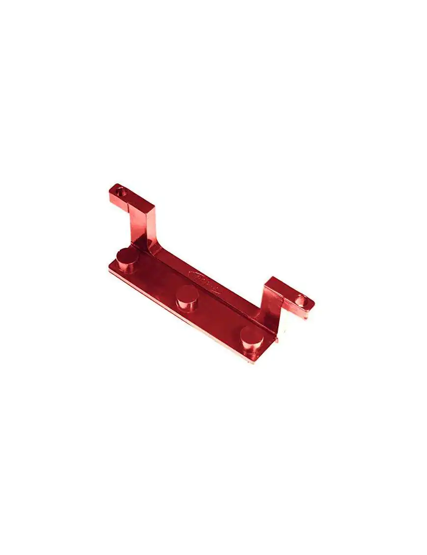 Front License Plate Mounting Bracket Red DAYSTAR