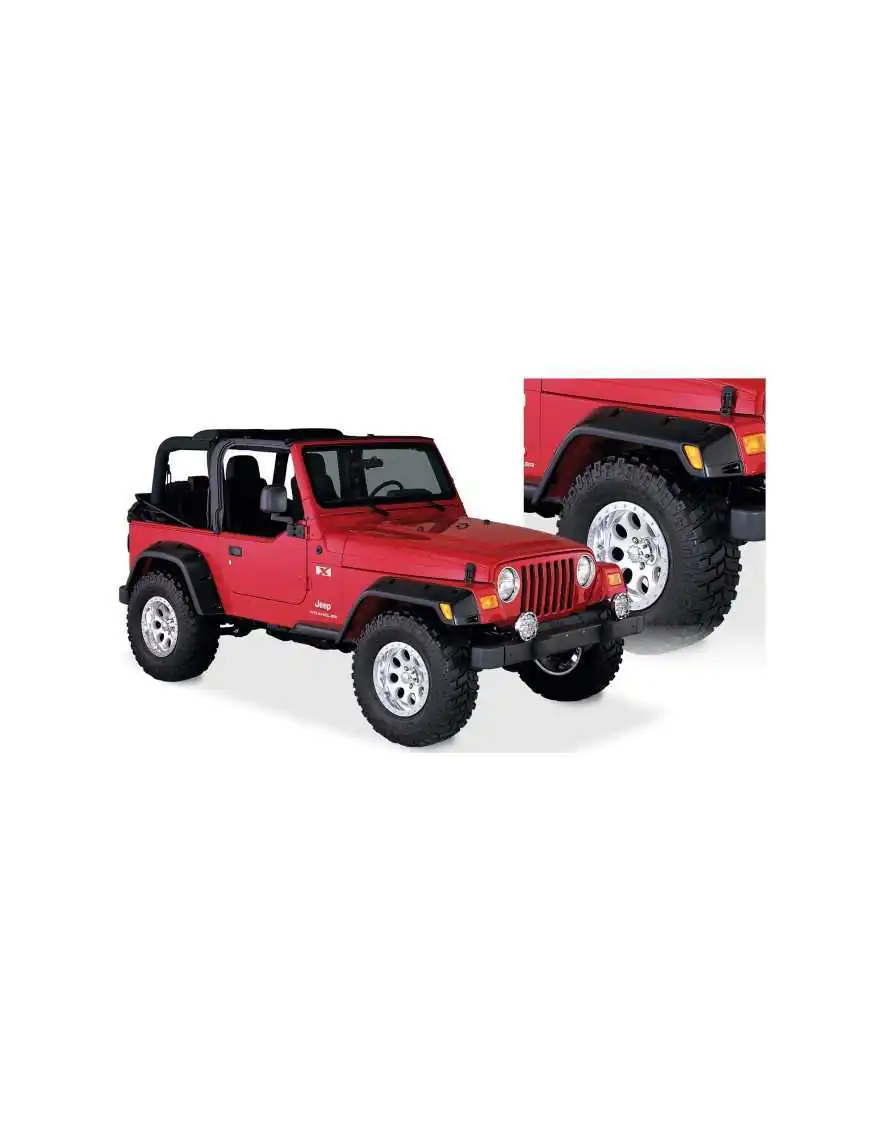 Bushwacker Pocket Style Fender Flares - Jeep Wrangler TJ